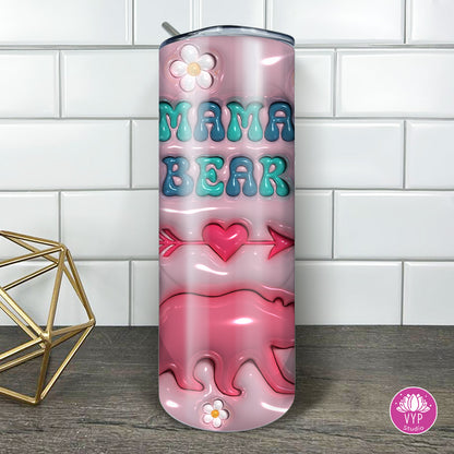 " 3D MAMA BEAR" TUMBLER 20 OZ