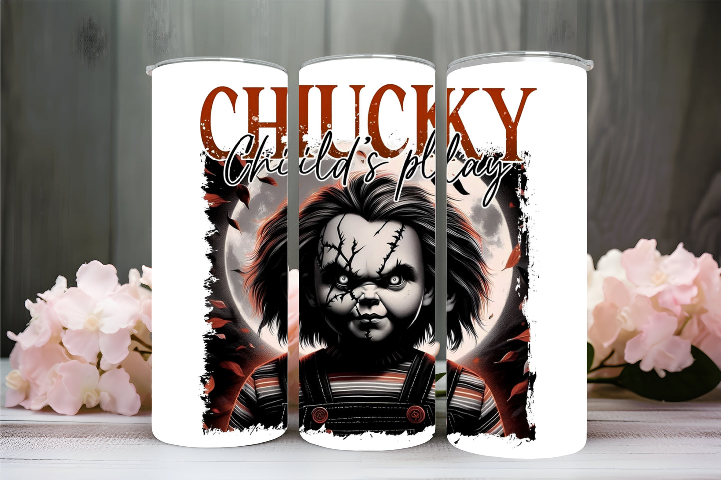 "CHUCKY PLAYS " TUMBLER 20 OZ