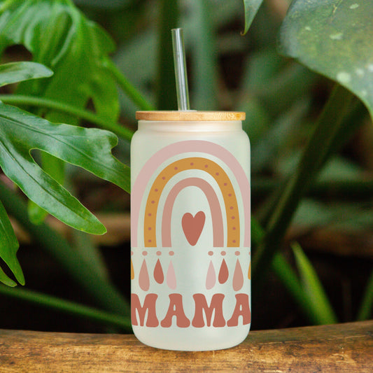 "MAMA RETRO" LIBBEY GLASS CAN 16OZ