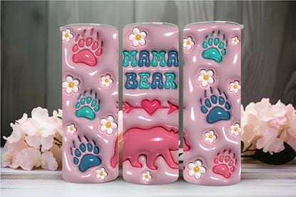 " 3D MAMA BEAR" TUMBLER 20 OZ