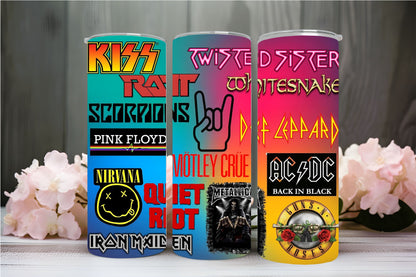 "80'S HEAVY METAL" 20 OZ Skinny Tumbler