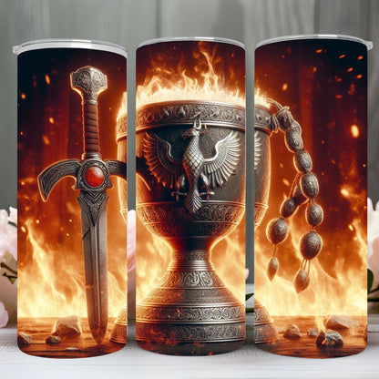 "VIKING GOBLET" Skinny Tumbler 20 0z