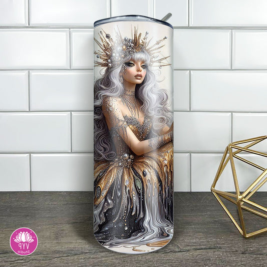 "DRIP FAIRY WITH COFFEE" Skinny Tumbler 20 0z