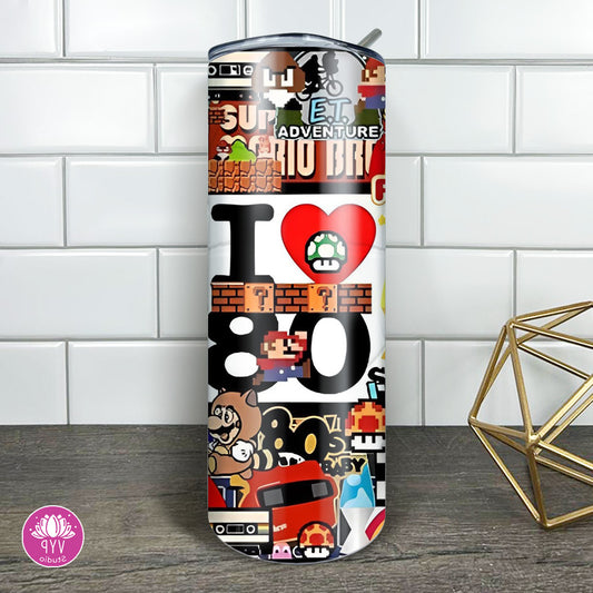 "80'S ERA " 20 OZ Skinny Tumbler