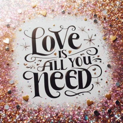 " LOVE IS ALL YOU NEED "Skinny Tumbler 20 0z