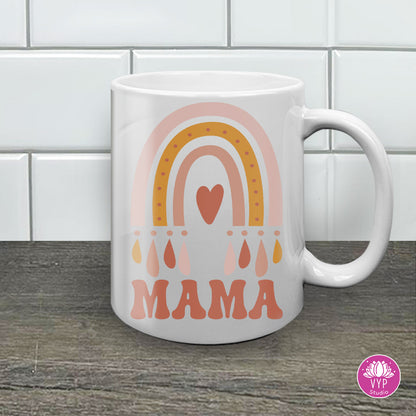 "MAMA BOHO RAINBOW" 11 OZ MUG