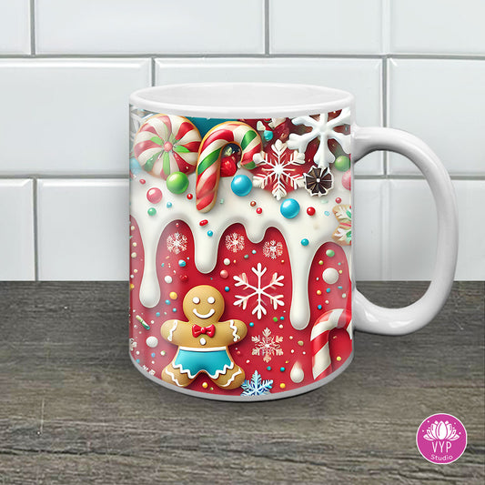 "GINGERBREAD CHRISTMAS" 11 OZ MUG