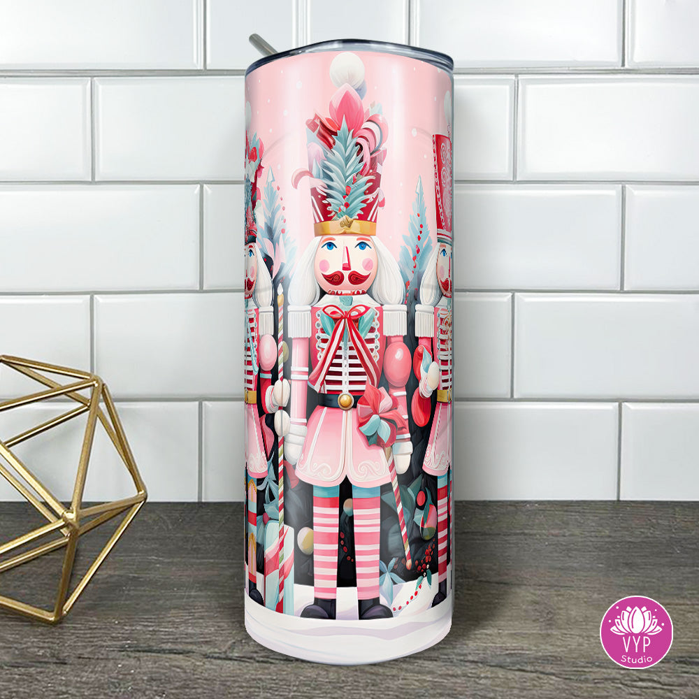 "PINK NUTCRACKER "  Skinny Tumbler 20 0z