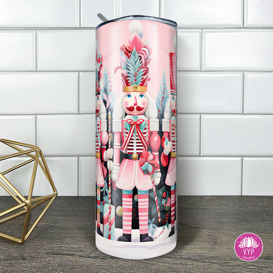 "PINK NUTCRACKER "  Skinny Tumbler 20 0z