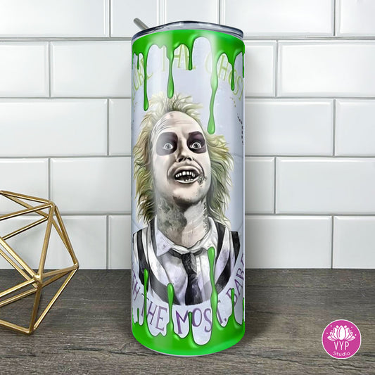 "  BEETLEJUICE "  Skinny Tumbler 20 0z