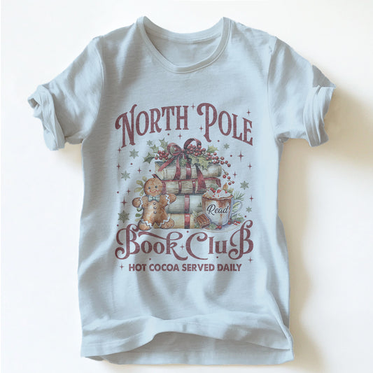 "NORTH POLE BOOK CLUB" TEE