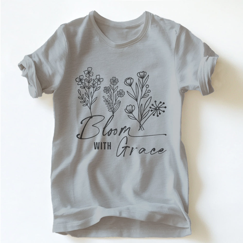 "BLOOM WITH GRACE" TEE