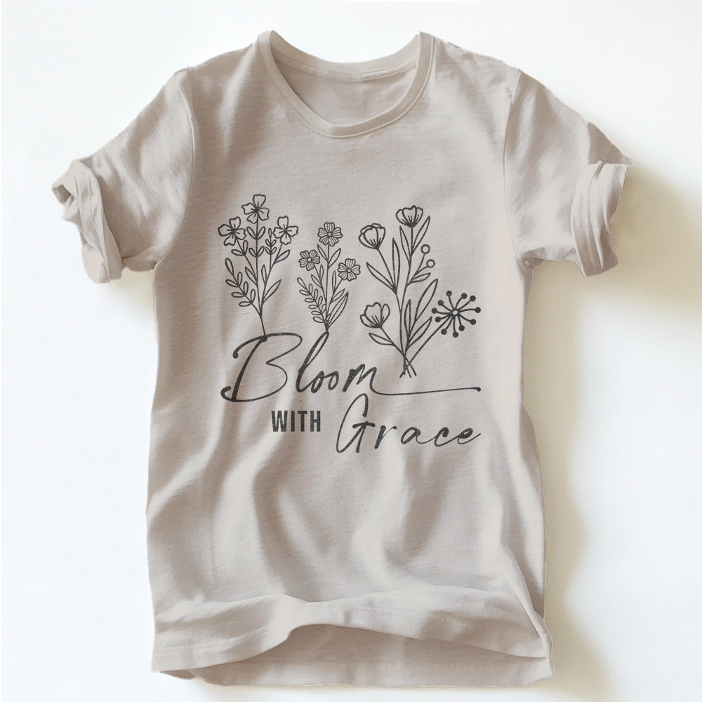 "BLOOM WITH GRACE" TEE