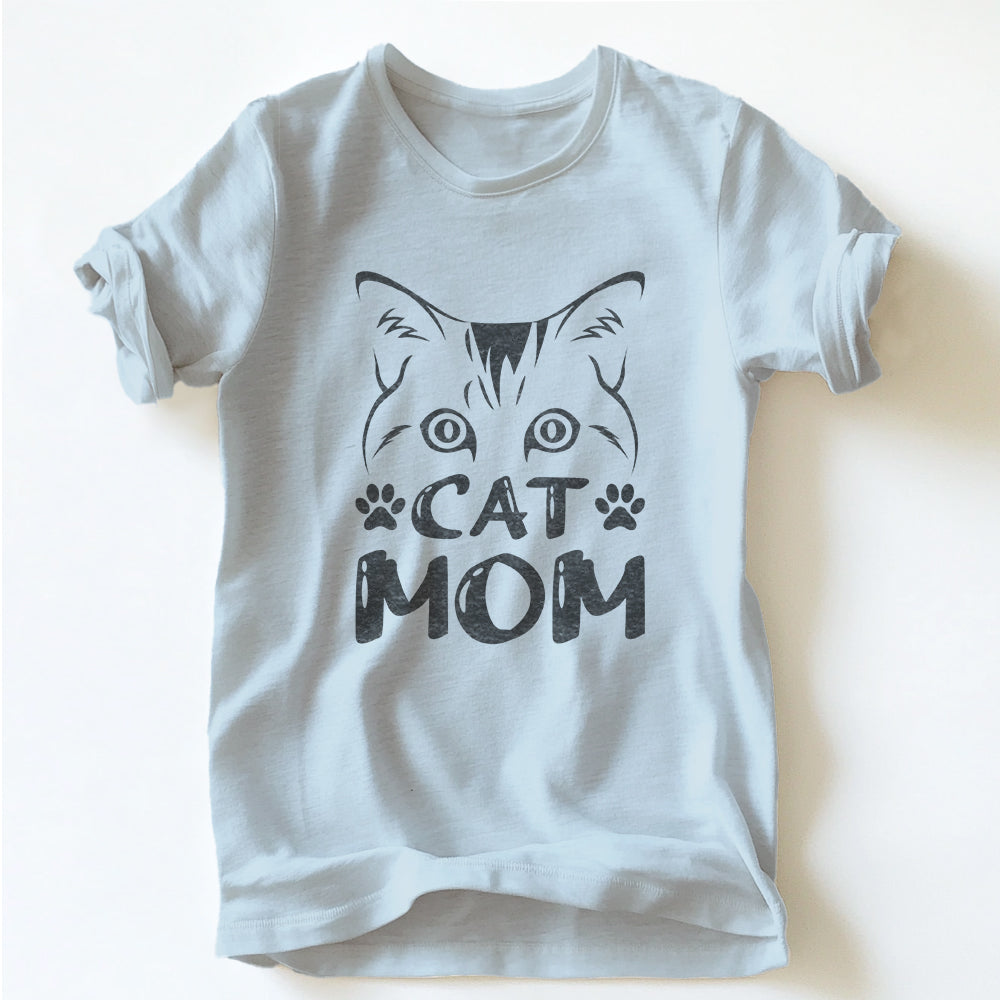 "CAT MOM BLACK" TEE