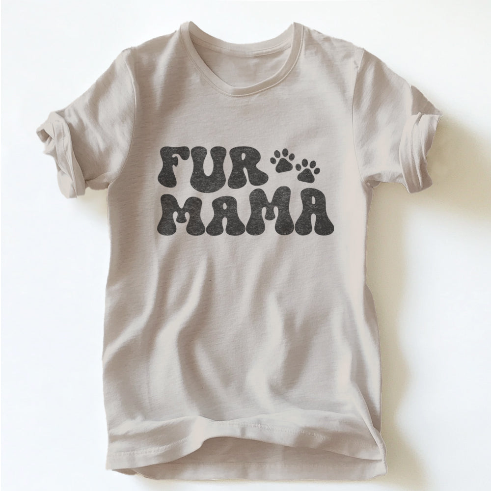 "FUR MAMA RETRO" TEE