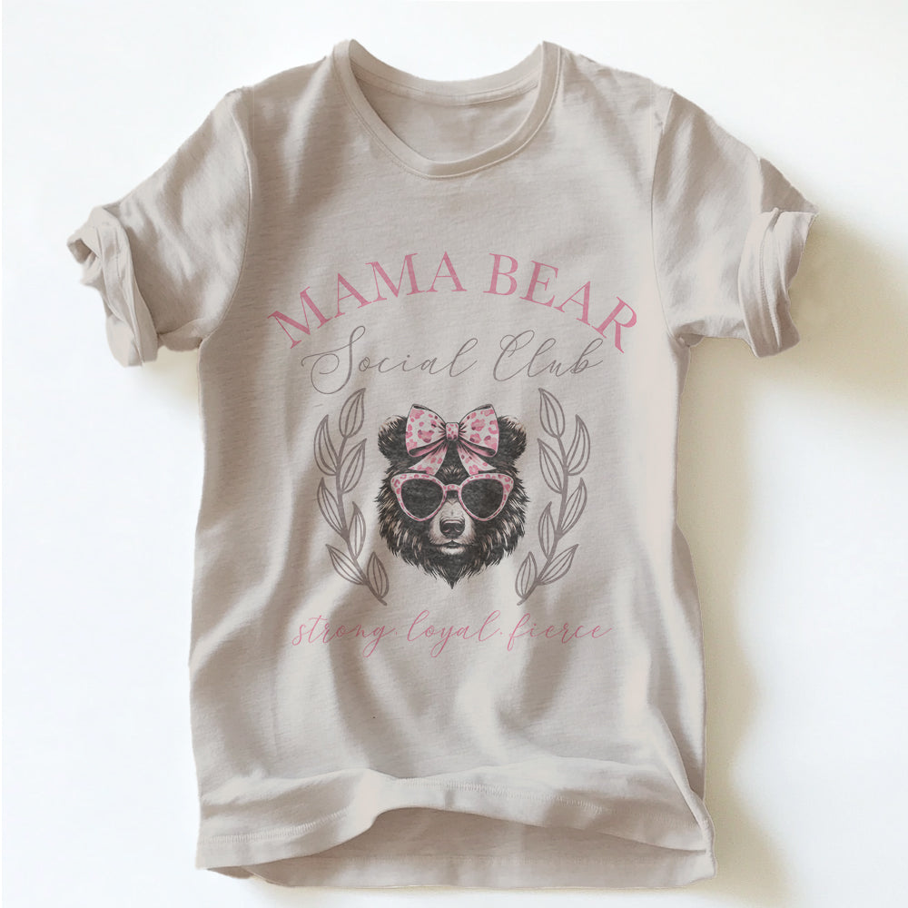 "MAMA BEAR SOCIAL CLUB" TEE