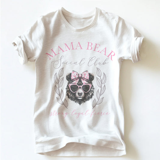 "MAMA BEAR SOCIAL CLUB" TEE