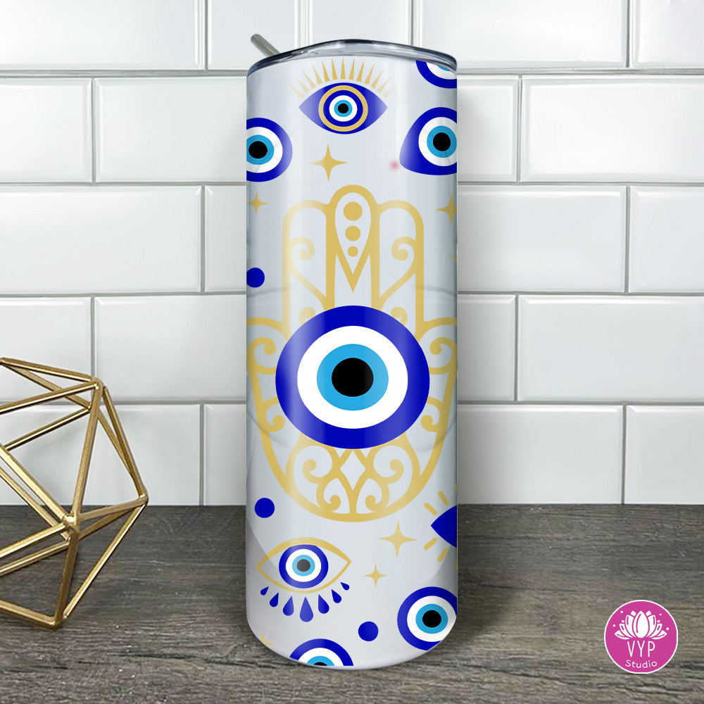 "EVIL EYE BLUE" TUMBLER 20 OZ