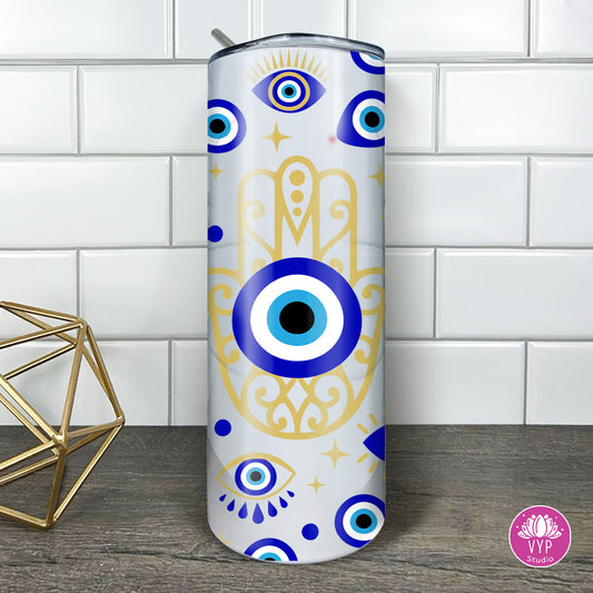 "EVIL EYE BLUE" TUMBLER 20 OZ