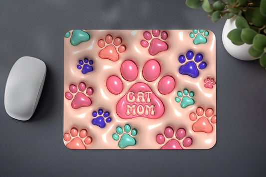 "3D CAT MOM" MOUSE PAD